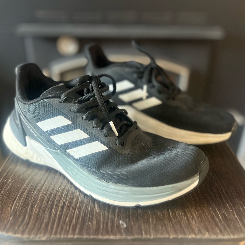 Adidas Black and White Response Super 2.0 Shoes Athletic Sneakers